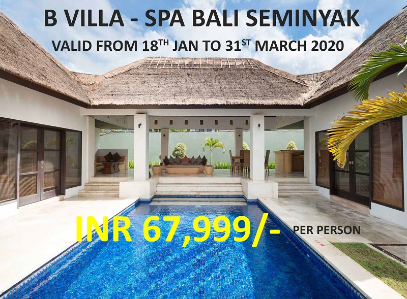 B Villa-Spa Bali Package( 5 Nights )